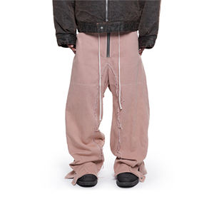 กางเกงยีนส์ทรงตรงแบบมีหัวเข็มขัดสั่งทำพิเศษ แฟชั่นวินเทจสไตล์ญี่ปุ่น ผ้าเดนิมขอบดิบ ระบายอากาศได้ดี เอวกลาง น้ำหนักเบา - Product Image 2