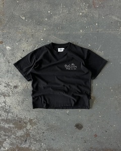 เสื้อยืดคอกลมทรงปกติแบบลำลองสำหรับผู้ชาย ผ้าคอตตอนหนานุ่ม พิมพ์ลายโลโก้ด้านหน้า สไตล์สตรีทแวร์ รับผลิตแบบ OEM ODM - Product Image 4