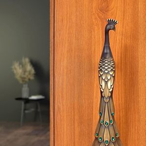 Poignée de meuble en bronze en forme de paon pour commode, design traditionnel, bouton de meuble durable - Product Image 5