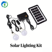 Système d'éclairage solaire extérieur 5V3W, avec sortie USB intégrée pour applications d'alimentation d'urgence mobile et régulateur