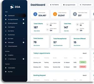 Sistema de Gestión Veterinaria y Cuidado de Mascotas para Citas, Historiales Médicos, Perfiles de Mascotas, Facturación y Seguimiento del Cuidado - Product Image 3