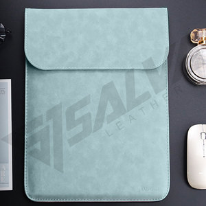 Housse pour ordinateur portable de haute qualité en cuir véritable durable, simple, personnalisée, unisexe, imperméable, nouveau design - Product Image 1