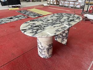 Luxurious Design Custom-made Natural Stone Furniture High-quality Calacatta Violin Marble Modern Durable <b>Dining</b> <b>Table</b> - Product Image 2