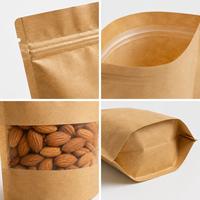 Bolsas de Papel Kraft para Chips de Plátano, Bolsas para Chips de Plátano, para Envasar Alimentos y Frutas Secas
