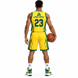 Ensemble d'uniformes de basketball personnalisés OEM – Maillots et shorts de basketball respirants par sublimation pour hommes et jeunes joueurs - Product Image 4