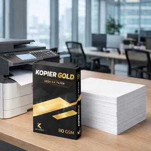 กระดาษถ่ายเอกสาร KR Kopier Gold Eco-Friendly ISO/ ได้รับการรับรองมาตรฐาน ISO  80 แกรม A4 คุณภาพพรีเมียม สำหรับเครื่องพิมพ์เลเซอร์และอิงค์เจ็ท - Product Image 1