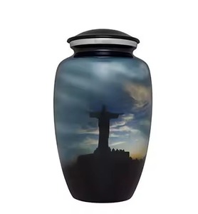 Decorative Finish Aluminium <b>Keepsake</b> Urns Small Memorial <b>Ashes</b> Holder Mini Cremation Urn Funeral <b>Keepsake</b> - Product Image 1