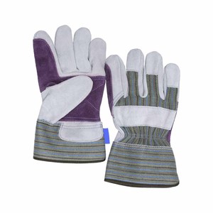 Gants de travail en cuir de vachette renforcé de qualité supérieure, résistants à l'abrasion et à la chaleur, gants de jardinage canadiens pour riggers - Product Image 2