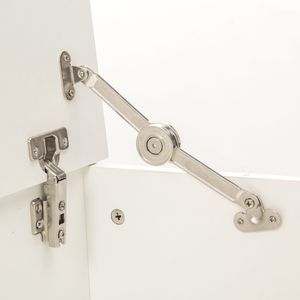 Portabagagli in legno con ascensore bianco - Product Image 1