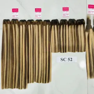 Preço de atacado real South East Asian Hair Virgin Asian Hair Bulk Fornecedores grossistas vietnamitas