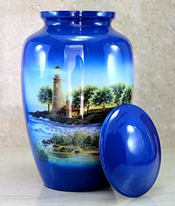 Decorative Artisan Aluminum <b>Keepsake</b> Ash Urn Funeral <b>Memorial</b> Container Featuring Polished Exterior And Premium Appeal - Product Image 2