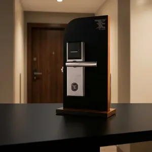 Cerradura RFID TES 301 SB Plateada, Cerradura Inteligente para Puerta de Hotel, Sistema de Control de Acceso con Tarjeta Electrónica para Hoteles, Resorts y Habitaciones - Product Image 2