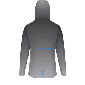เสื้อฮู้ดขนแกะหนานุ่ม T6X ลายเส้นสีน้ำเงิน พร้อมหน้ากาก - Product Image 4