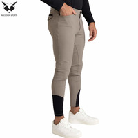 Nouveau style 2026 – Pantalon d'équitation homme coupe skinny, extensible, couleur unie, confortable, durable, respirant, pour la compétition