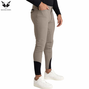 2026 Newest Style Men Full Seat Riding Skinny Fit <b>Stretch</b> Competition Breeches Breathable Equestrian Pants for Horse Training - Product Image 3