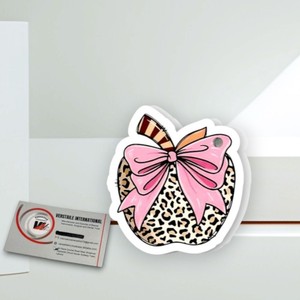 Private Label Leopard Print and Pink Bow Heart Lash <b>Tiles</b> Plate Eyelash Extension <b>Tiles</b> Pallet Acrylic <b>Magnetic</b> Beauty Tool - Product Image 6