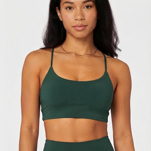 2025 New Arrival High Quality Simple Yoga Tank Top Workout Sports <b>Bra</b> Spandex/Nylon Four-Way Stretch Quick Dry Breathable Medium - Product Image 6