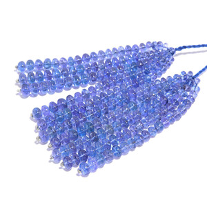 Cuentas Redondas Lisas de Tanzanita Natural AAA de 4-5 mm, Color Azul Violeta, con Efecto de Luz, para la Fabricación de Joyas, Suministro al por Mayor - Product Image 1