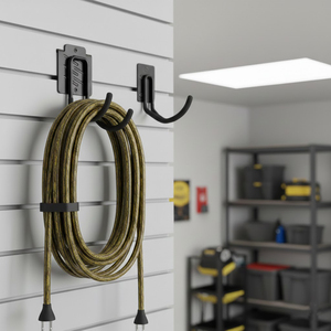 Metal Wall Mounted Hook Organizer for Home Organization, Dual Hook for Garage & <b>Workshop</b> <b>Storage</b>, Steel Wall Mount GAPGAR005 - Product Image 1