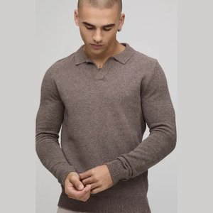 T-shirt de golf personnalisé à manches courtes pour hommes, séchage rapide, en Spandex/Coton, toile unie, vierge pour sublimation, grandes tailles - Product Image 3