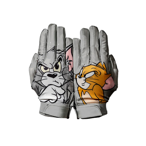 Gants de receveur de football de qualité supérieure, ajustables, taille moyenne, souples, respirants, légers, design respirant, adhérence maximale, précision de la récupération - Product Image 2