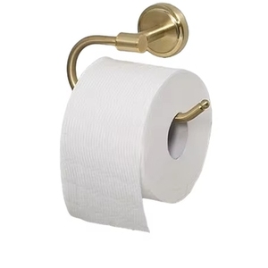 ที่ใส่กระดาษชำระทองเหลืองประดับมุกอย่างหรูหรา ติดผนังสำหรับห้องน้ำ - Product Image 3