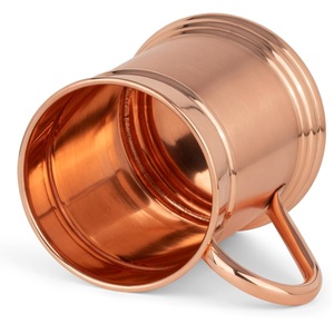 Durable Copper Mule <b>Mug</b> with Strong Handle Ideal for Cocktails Mocktails and Party Serving from Indian Supplier for Bulk Export - Product Image 3