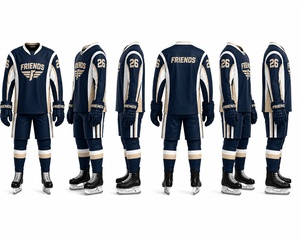 Custom Sublimated Unisex Ice Hockey Uniform Sets Professional Team Sportswear Breathable Quick Dry for Matches Wear - Product Image 4