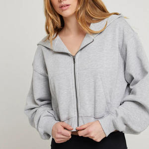 Sweat-shirt à capuche zippé intégral en coton, décontracté et confortable, idéal pour la détente quotidienne, le travail ou les activités de plein air - Product Image 6