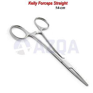 Professional Manual Stainless Steel Kelly Forceps Straight 14 cm Durable Surgical Hemostatic Clamp Locking Medical Instrument - Product Image 5