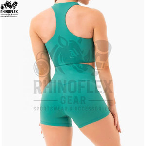 High Quality Customized Yoga Bra 100% Cotton SOLID Plus Size Unique Color Women Bra & Short <b>Sets</b> Made In Pakistan - Product Image 2
