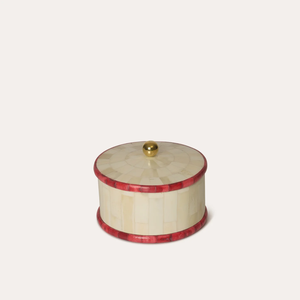 Caja de Joyería de Resina Hecha a Mano en India con Incrustaciones Únicas de Hueso y Patrón de Rayas, Cajas Decorativas de Almacenamiento - Product Image 6