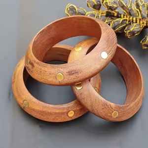 Brazalete de Madera Natural Hecho a Mano de Alta Calidad para Mujer, Joyería de Moda, Proveedor Mayorista, Exportador a los Mejores Precios, Artesanías de Resina - Product Image 6