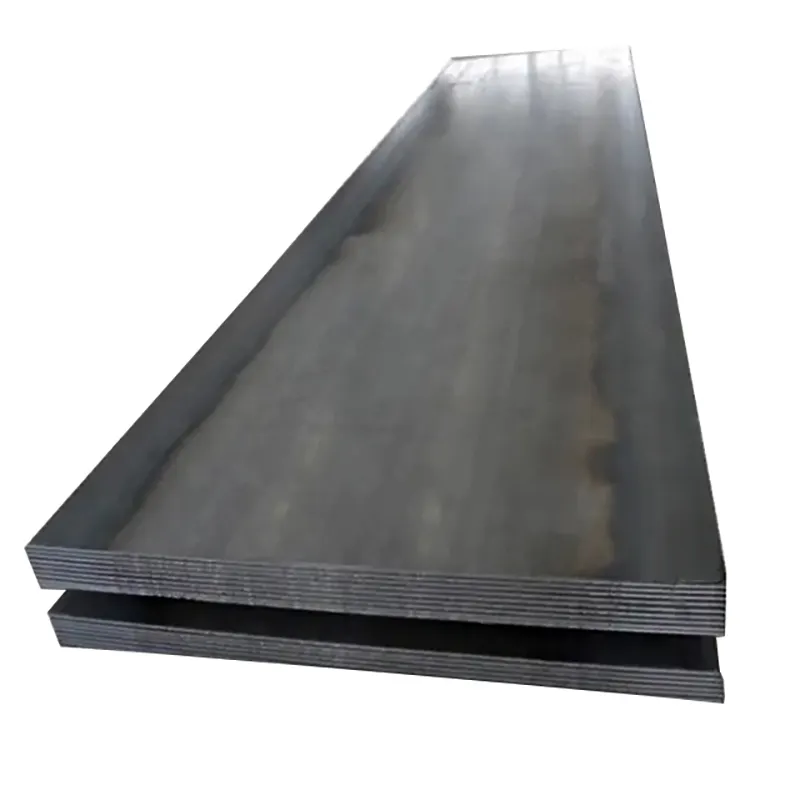 Plaque d'acier au carbone de construction navale laminée à chaud 8mm 9mm 12mm plaque de tôle d'acier de bateau de fer de surface noire