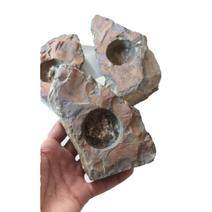 Crystal Stone Iron tiger Eye Carved Handmade Natural Stone <b>Candle</b> Holder Gemstone Agate Healing Wholesaler - Product Image 6