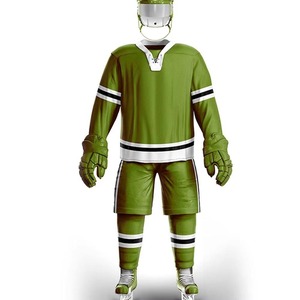 Uniforme de hockey sur glace personnalisé de haute qualité, 100% polyester respirant, col en V, très vendu, fabriqué à Pathum Thani - Product Image 6