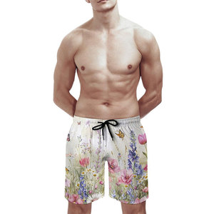 Shorts de bain pour hommes imprimés en 3D, écologiques, séchage rapide, imperméables, en Spandex/Polyester, pour l'été - Product Image 1