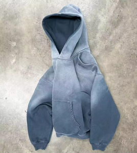 Sudadera con Capucha Personalizada con Pedrería, 100% Algodón, Felpa, Unisex, Lisa, Invernal, Holgada, con Bolsillos, Transpirable, Antiencogimiento, 550 gramos - Product Image 3