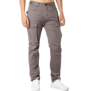Men's Relaxed Fit Canvas <b>Cargo</b> <b>Pants</b> with Multi Pocket Storage Customized Logo Lightweight Comfortable Style for Travel <b>Work</b> - Product Image 1