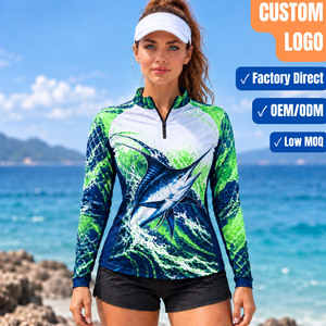 Customized High Quality Women's <b>Long</b> <b>Sleeve</b> Uv protection <b>Top</b> Polyester UPF 50 <b>Long</b> <b>Sleeve</b> Ladies Fishing Shirts - Product Image 1