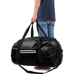 Black Waterproof Dry Duffel <b>Bag</b> Roll Top Outdoor Travel <b>Holdall</b> - Product Image 1