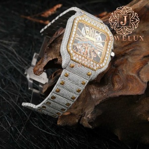 Montre Hip Hop en Diamant Moissanite Premium pour Hommes, Montre-Bracelet de Luxe Étanche pour Usage Quotidien et Événements Spéciaux en Vente - Product Image 4