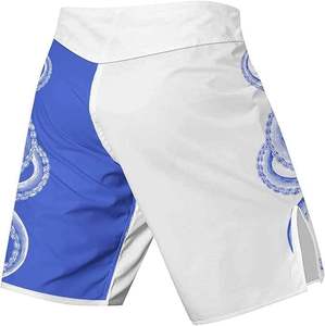 Custom Mens MMA Shorts Kickboxing <b>Grappling</b> Floral Embroidered MMA Shorts Gym Wear Compression Fit High Waist Fight Shorts Train - Product Image 5