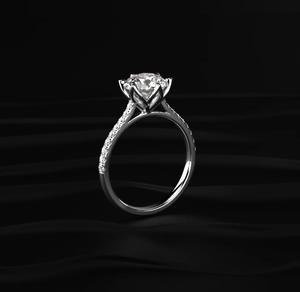 แหวนเงินแท้ 925 สำหรับผู้หญิง ดีไซน์แบบ Eternity ประดับเพชรโมอิสซาไนต์ สำหรับหมั้นและแต่งงาน พร้อมเพชรคิวบิกเซอร์โคเนีย - Product Image 3