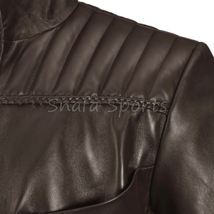 Chaqueta de Cuero Genuino Personalizable de Fábrica al Por Mayor para Mujeres de Talla Grande con Tela Suave y Cómoda, la Mejor Moda - Product Image 3