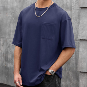 Camisetas de alta calidad, ligeras, de algodón, personalizadas, extragrandes, de manga corta, cómodas y transpirables para hombre. - Product Image 5