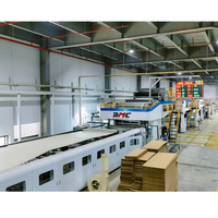 Máquina corrugada de alta calidad, línea de producción de cartón corrugado de 3 5 7 capas completamente automática