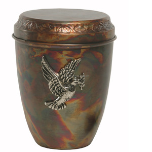 Urne de crémation en métal de vente chaude, également connue sous le nom d'urne commémorative, d'urne funéraire ou de conteneur pour les cendres humaines. - Product Image 3