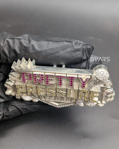เครื่องประดับแร็ปเปอร์สไตล์ Iced Out สำหรับสตรีทแวร์ เงินแท้ 925 ชุบทอง 18K จี้ห้อยคอสุดหรู สั่งทำได้ตามชื่อ/ตัวอักษร/โลโก้ ของขวัญสำหรับเขา - Product Image 5