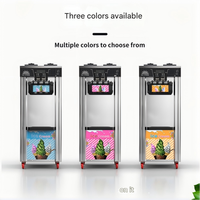 Machine à glace molle commerciale automatique 110V-240V, haute productivité (capacité 15 L/h), état neuf, vente en gros